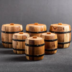 جا ادویه و ظرف حبوبات چوبی وودسنس کدWS-Z330