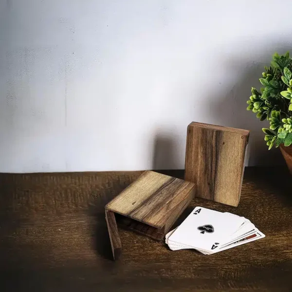 باکس چوبی و جای کارت بازی وودسنس کد WS-Z383