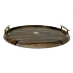 ست سینی و قندان چوب و رزین وودسنس کد WS-Z424 - Image 2