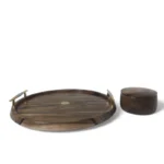 ست سینی و قندان چوب و رزین وودسنس کد WS-Z424 - Image 3